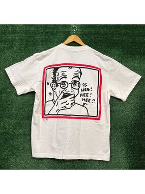 Keith Haring 89 Retrospective Self Portrait T-Shirt Size Large